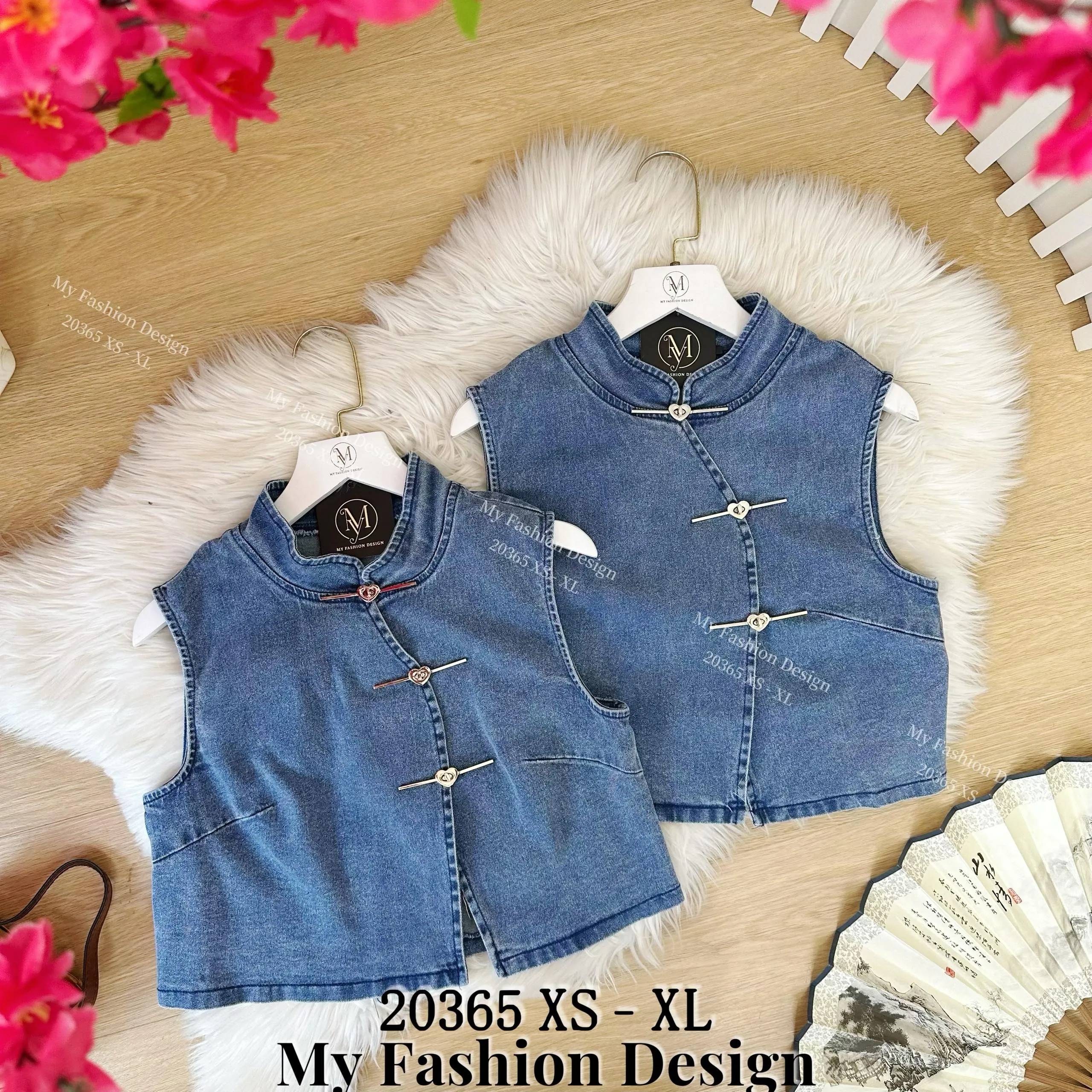 🧨黑卡独家爆款🧨高品质新中式牛仔款套装 上衣 ➕ 裙子 RM139 Only🌸 （妈妈长款）（2-S1）