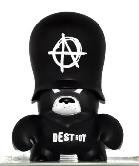adFunture 2007 Frank Kozik Teddy Troops Anarchy Black Ver 10" Vinyl Figure