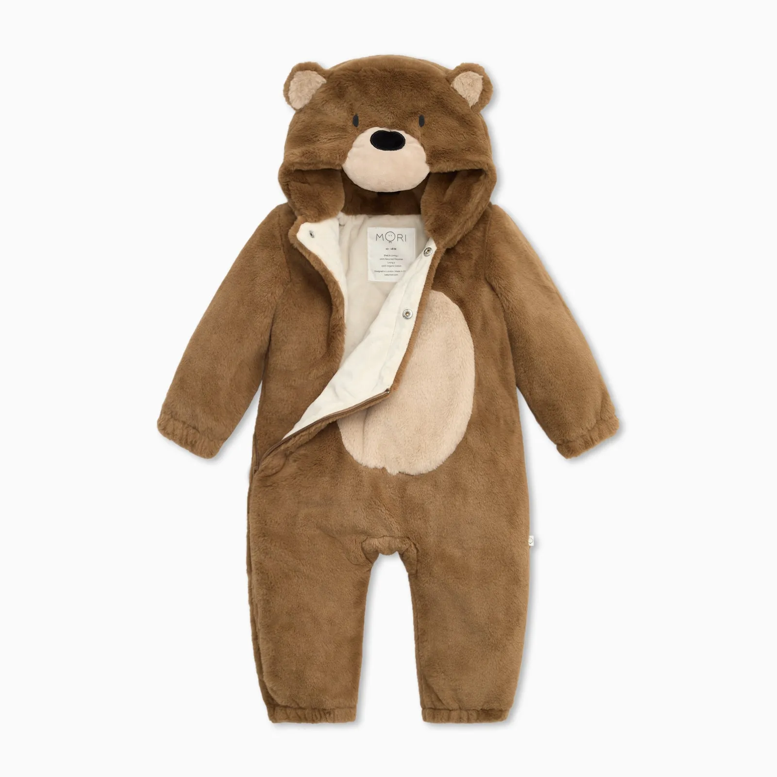 Bear Faux Fur Pramsuit