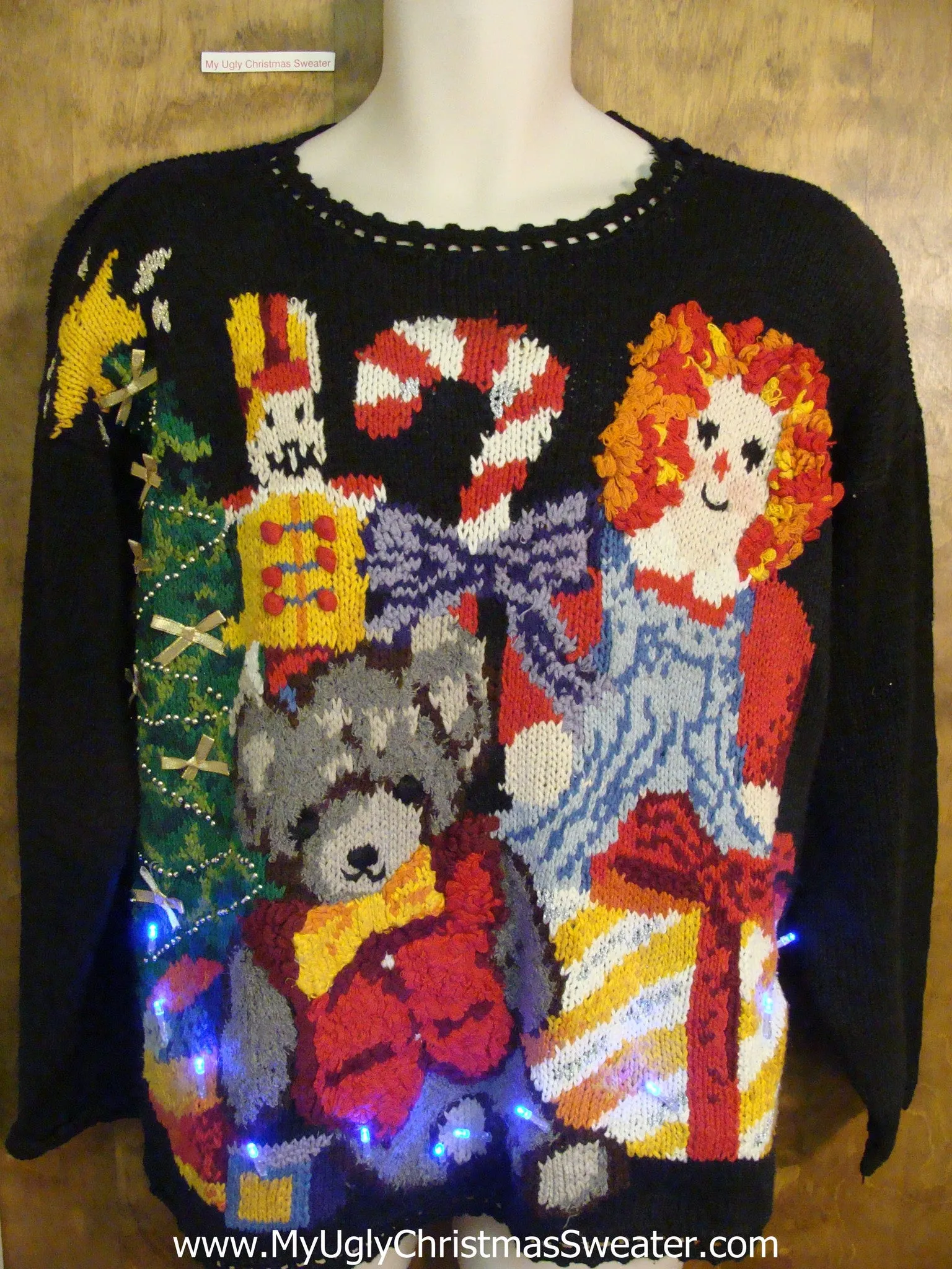 Best of the Best 80s Light Up Ugly Xmas Sweater
