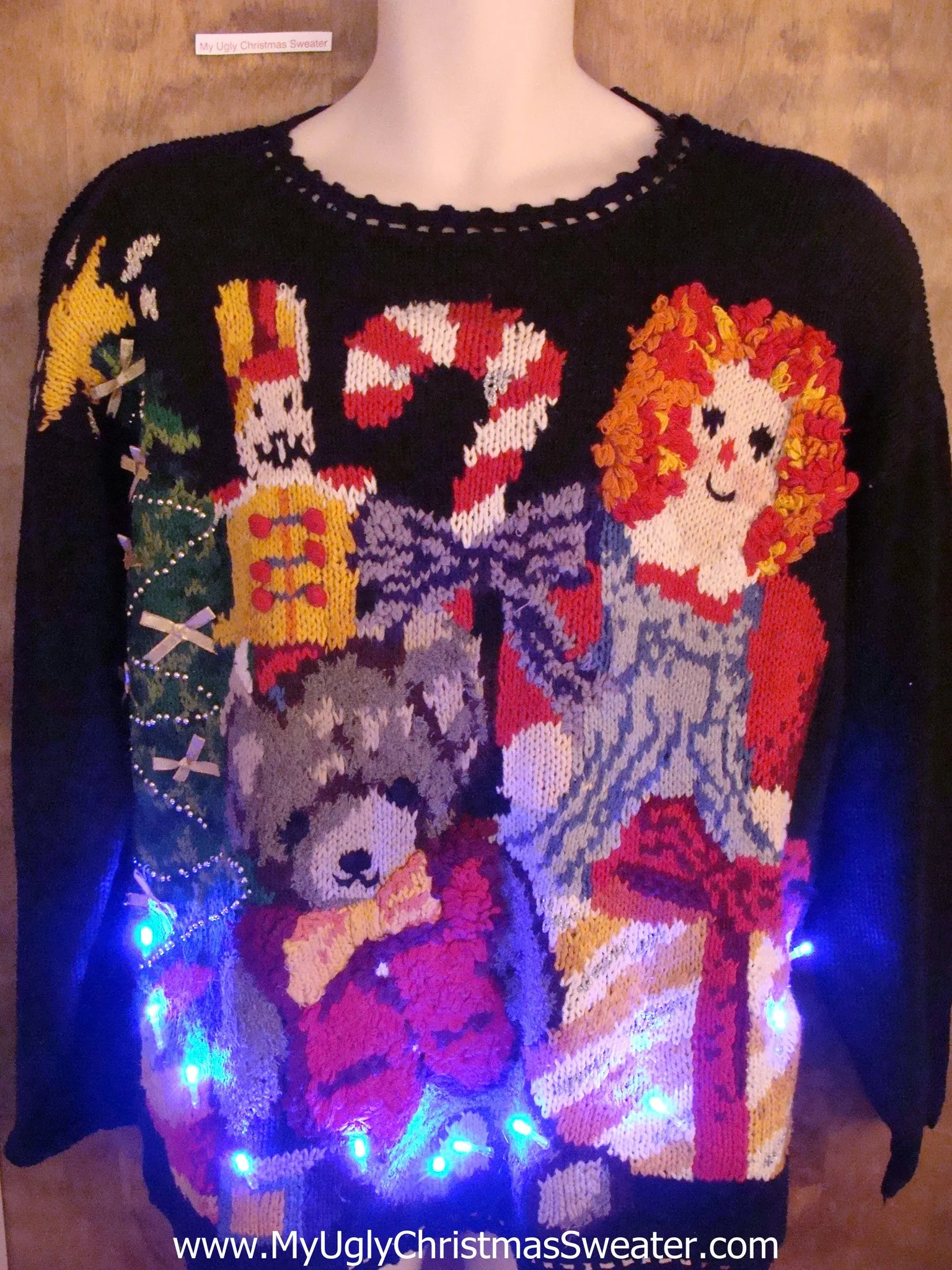 Best of the Best 80s Light Up Ugly Xmas Sweater