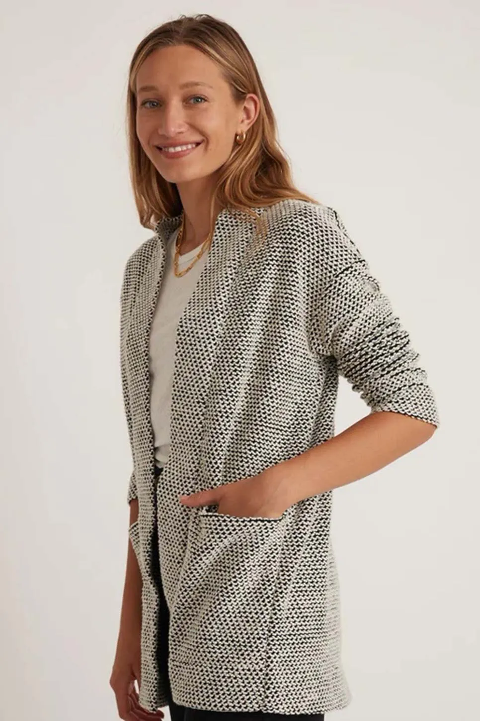 BIRDSEYE CARDIGAN