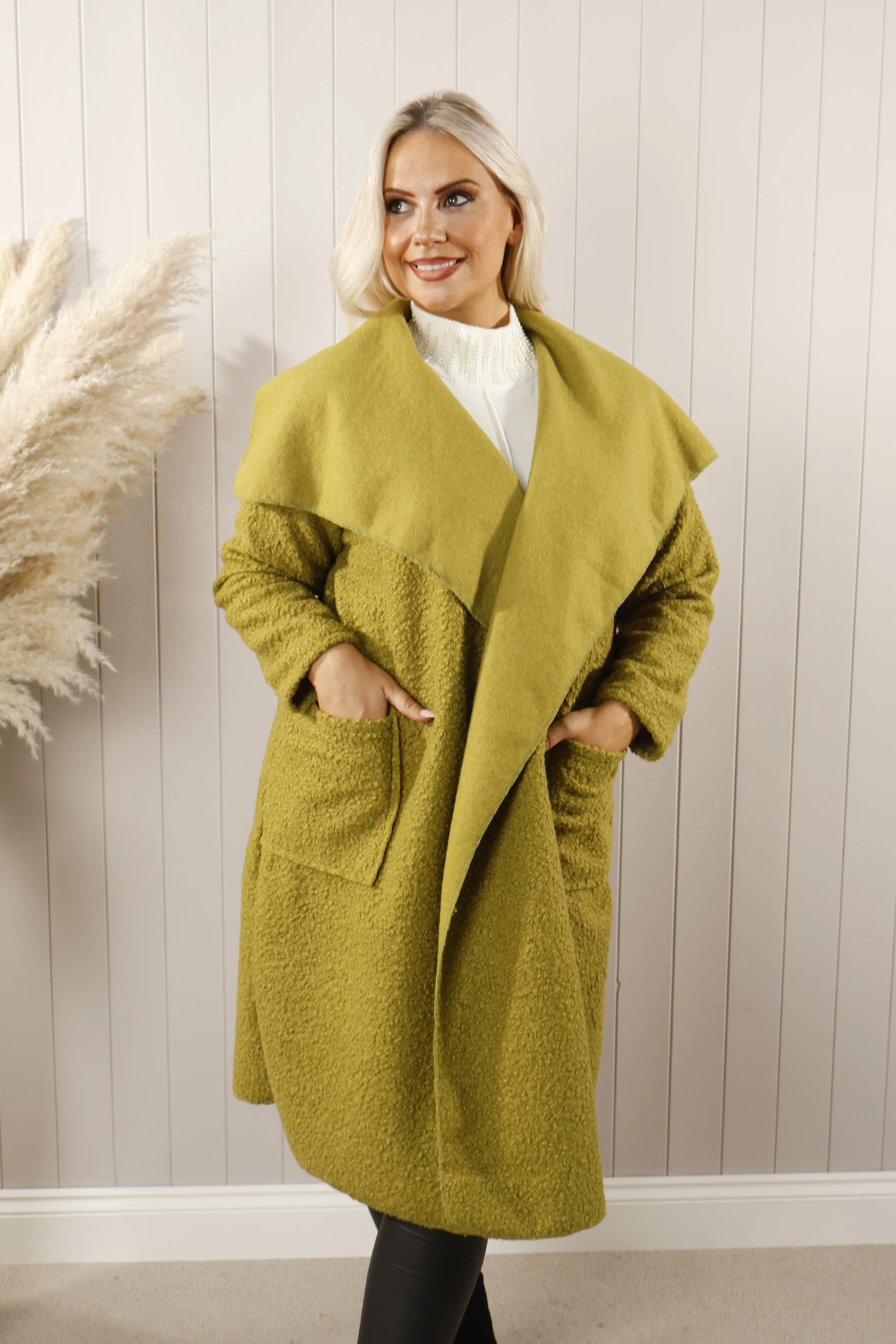 Boucle Waterfall Coat