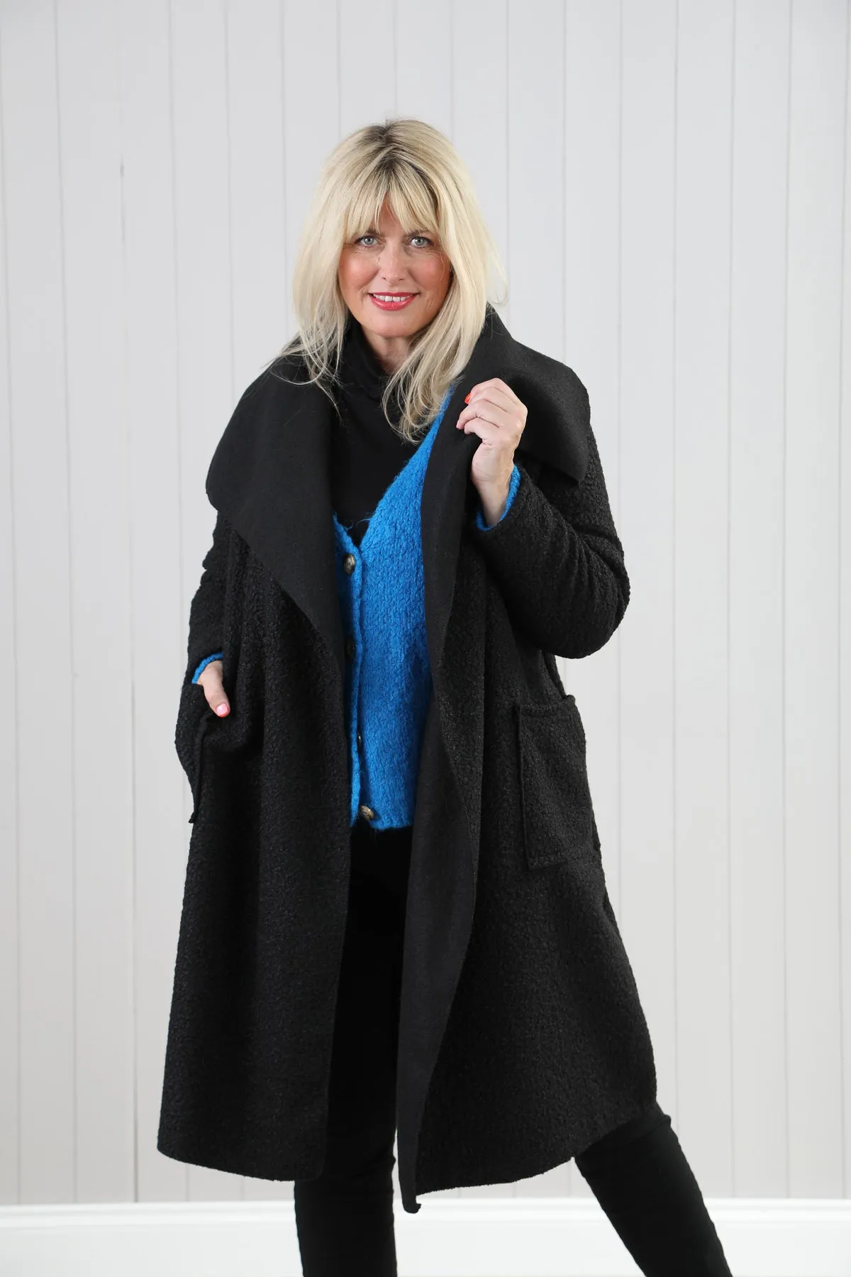 Boucle Waterfall Coat