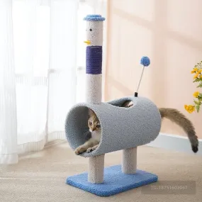 Durable and Steady Cartoon Chicken Cat Scratcher Tree
