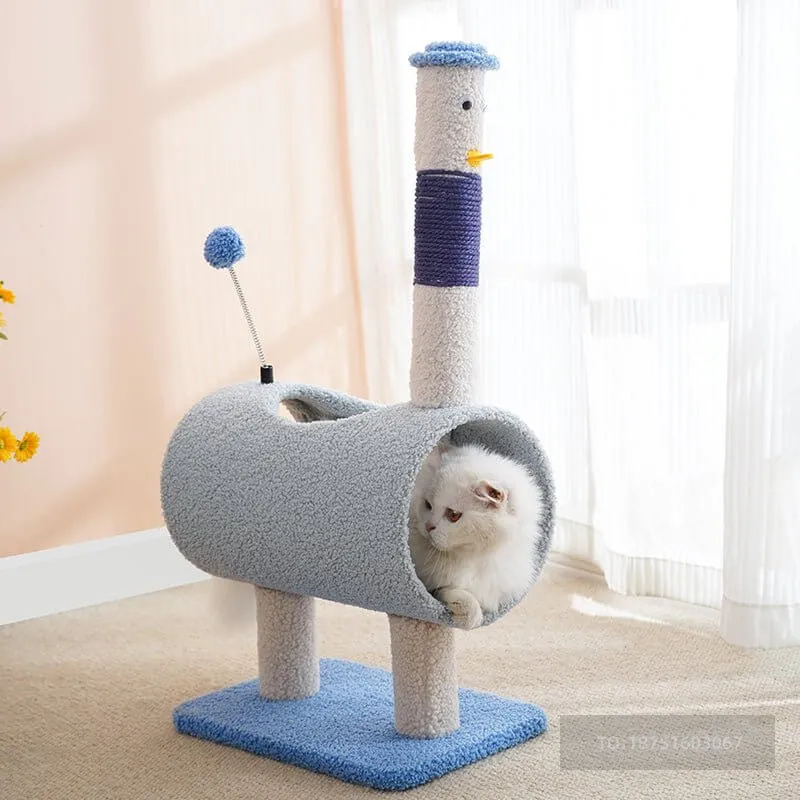 Durable and Steady Cartoon Chicken Cat Scratcher Tree