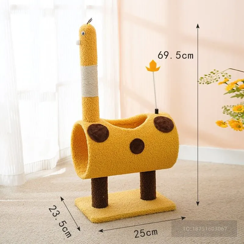 Durable and Steady Little Yellow Deer Cat Scratcher Tree