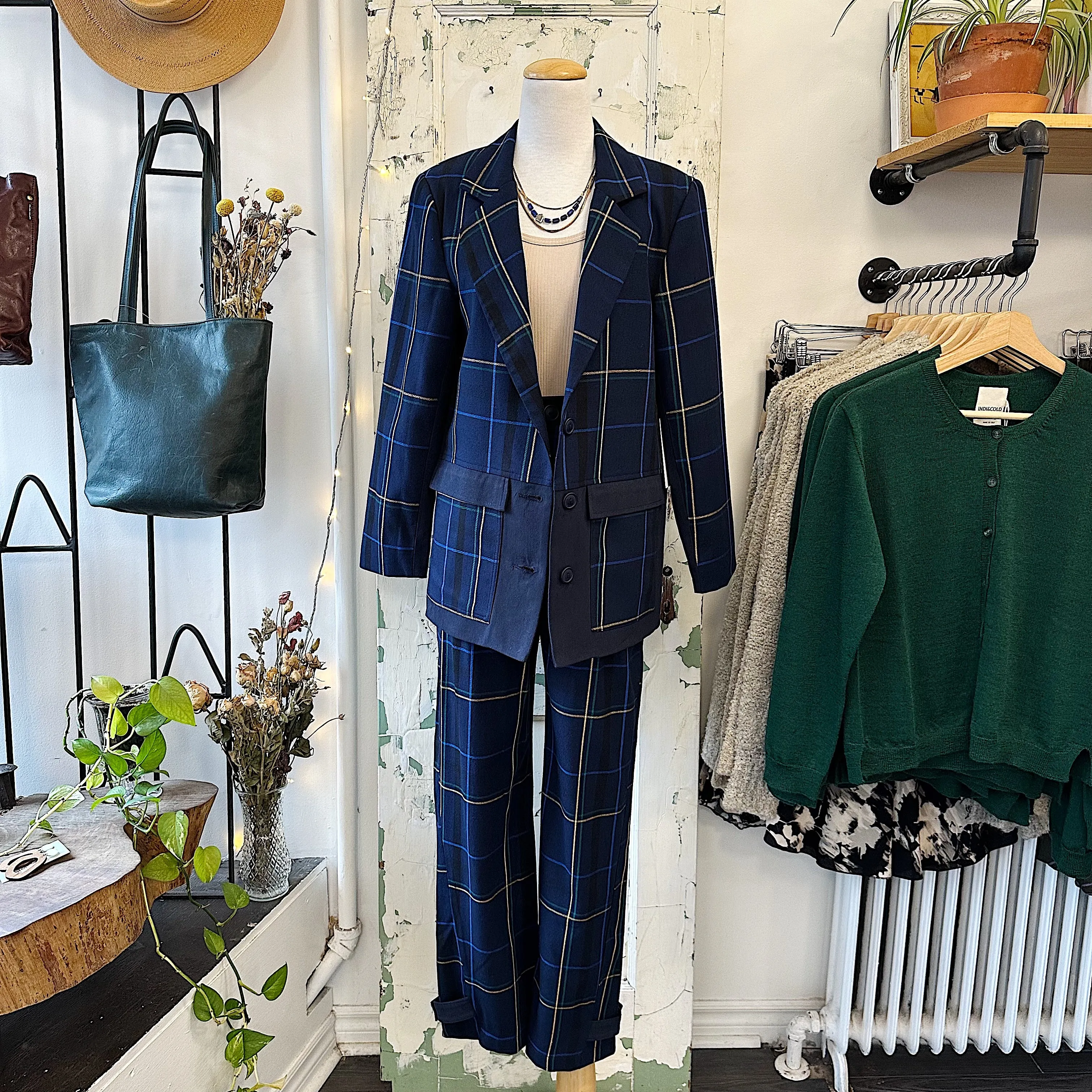 Eve Gravel // Lawers Jacket Blue Plaid