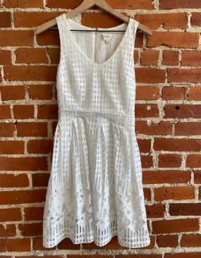 Everly White Burn-Out Dress- Size Small