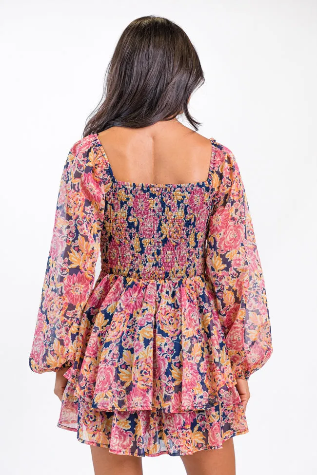 Give It Meaning Floral Long Sleeve Romper FINAL SALE
