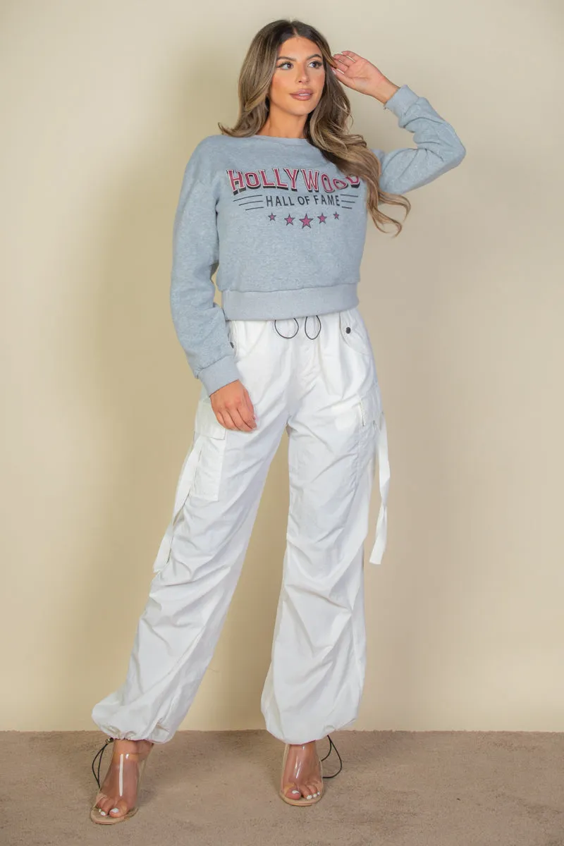 Graphic Drop Shoulder Sweatshirt