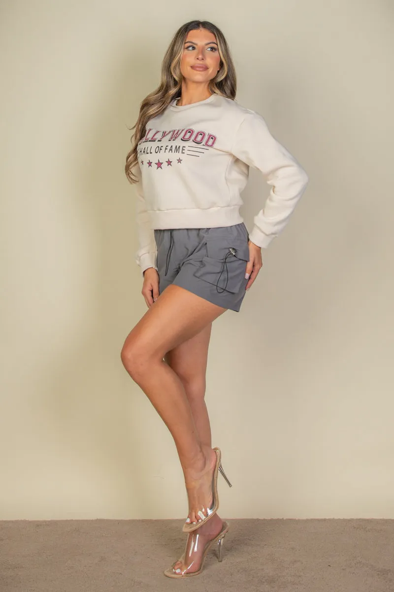 Graphic Drop Shoulder Sweatshirt