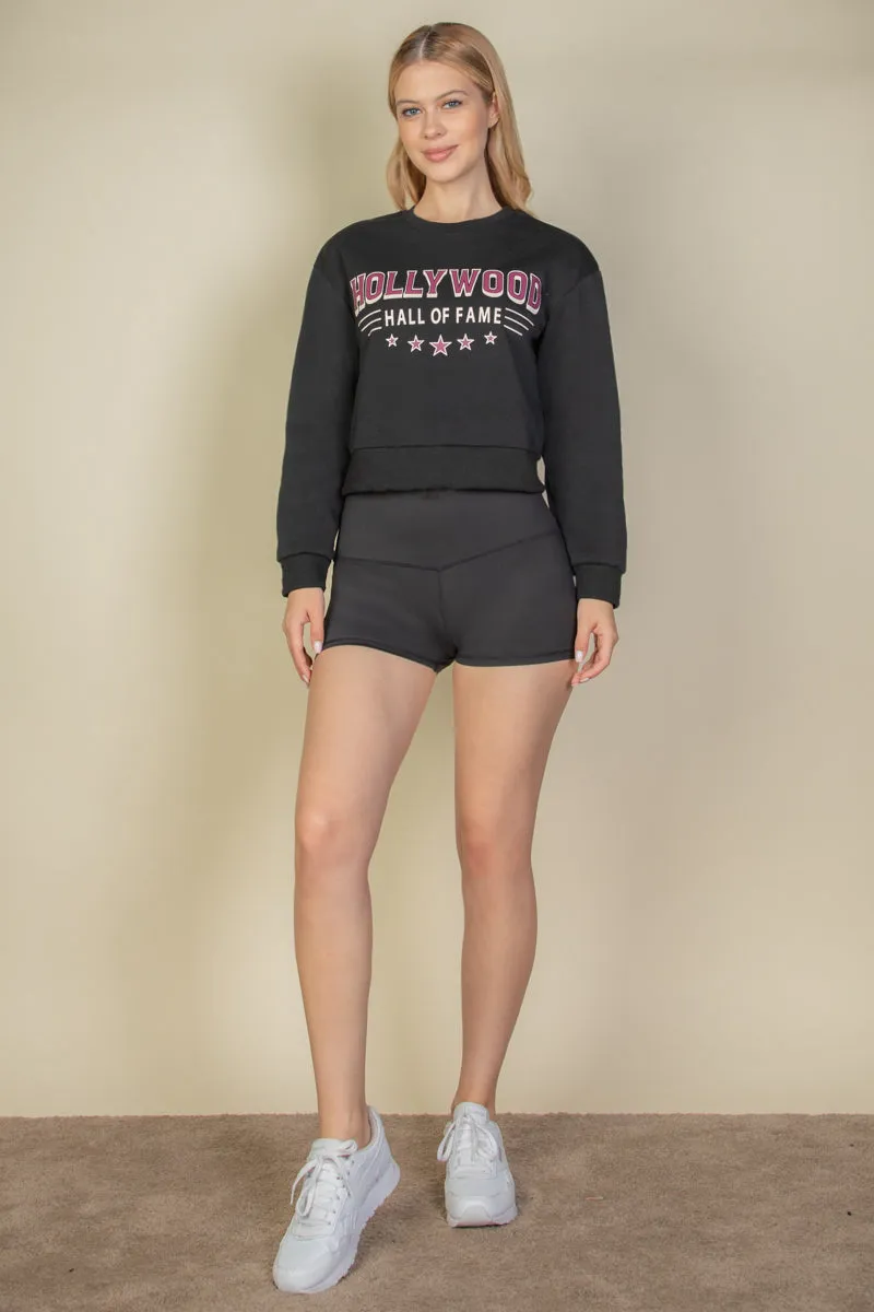 Graphic Drop Shoulder Sweatshirt