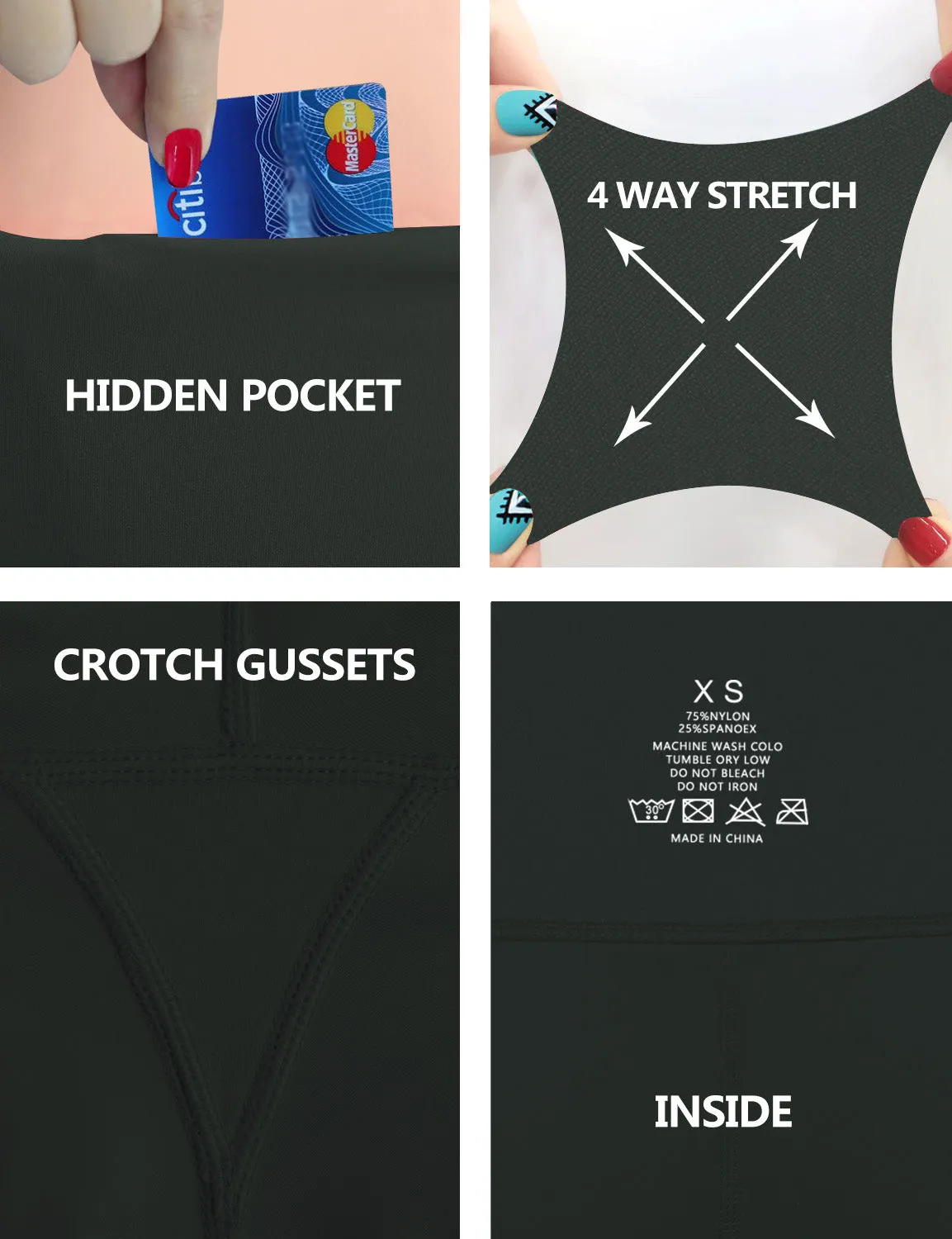 High Waist Biking Pants olivegray_Biking