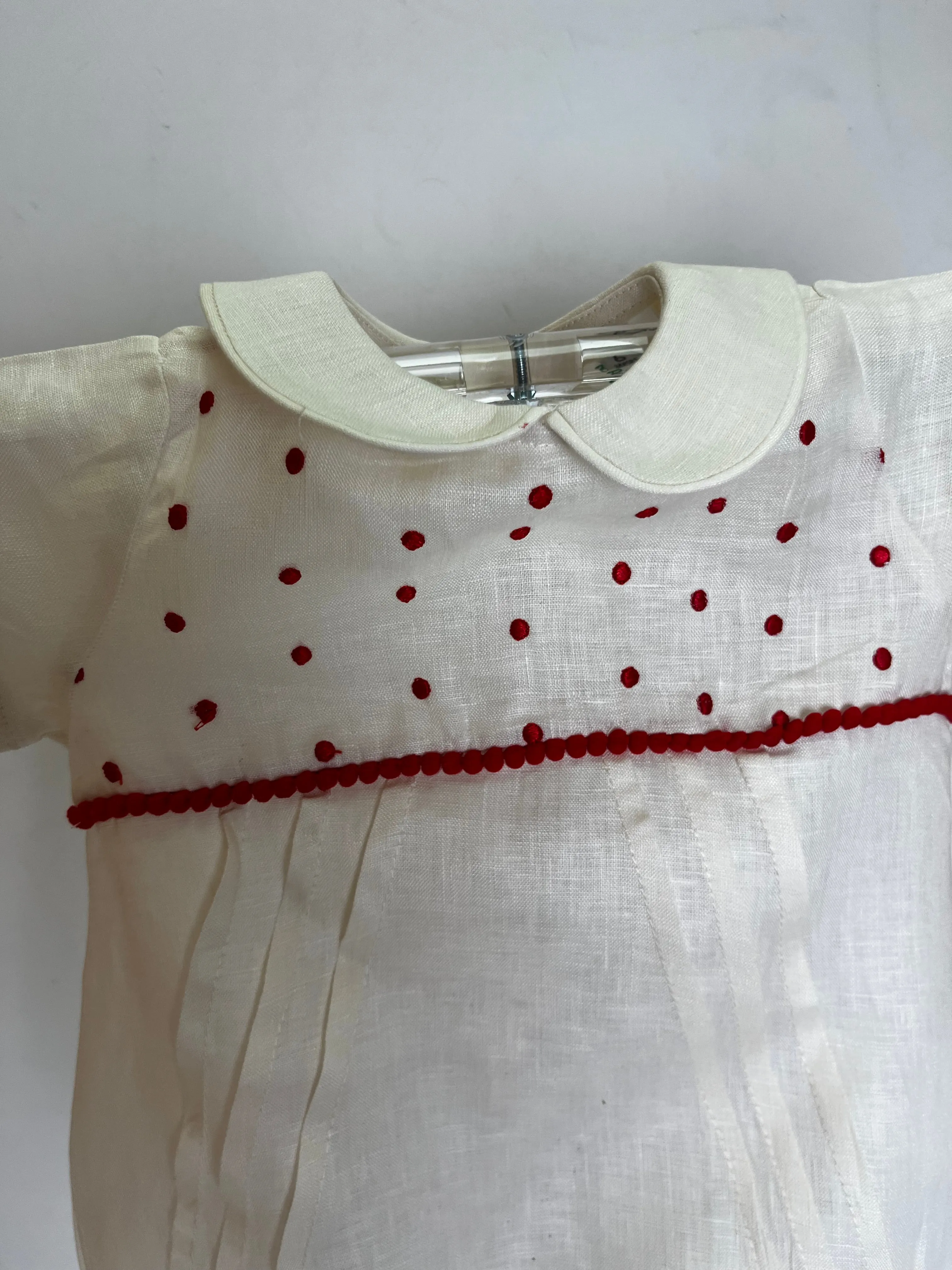 Ivory linen romper - Beatriz Rueda