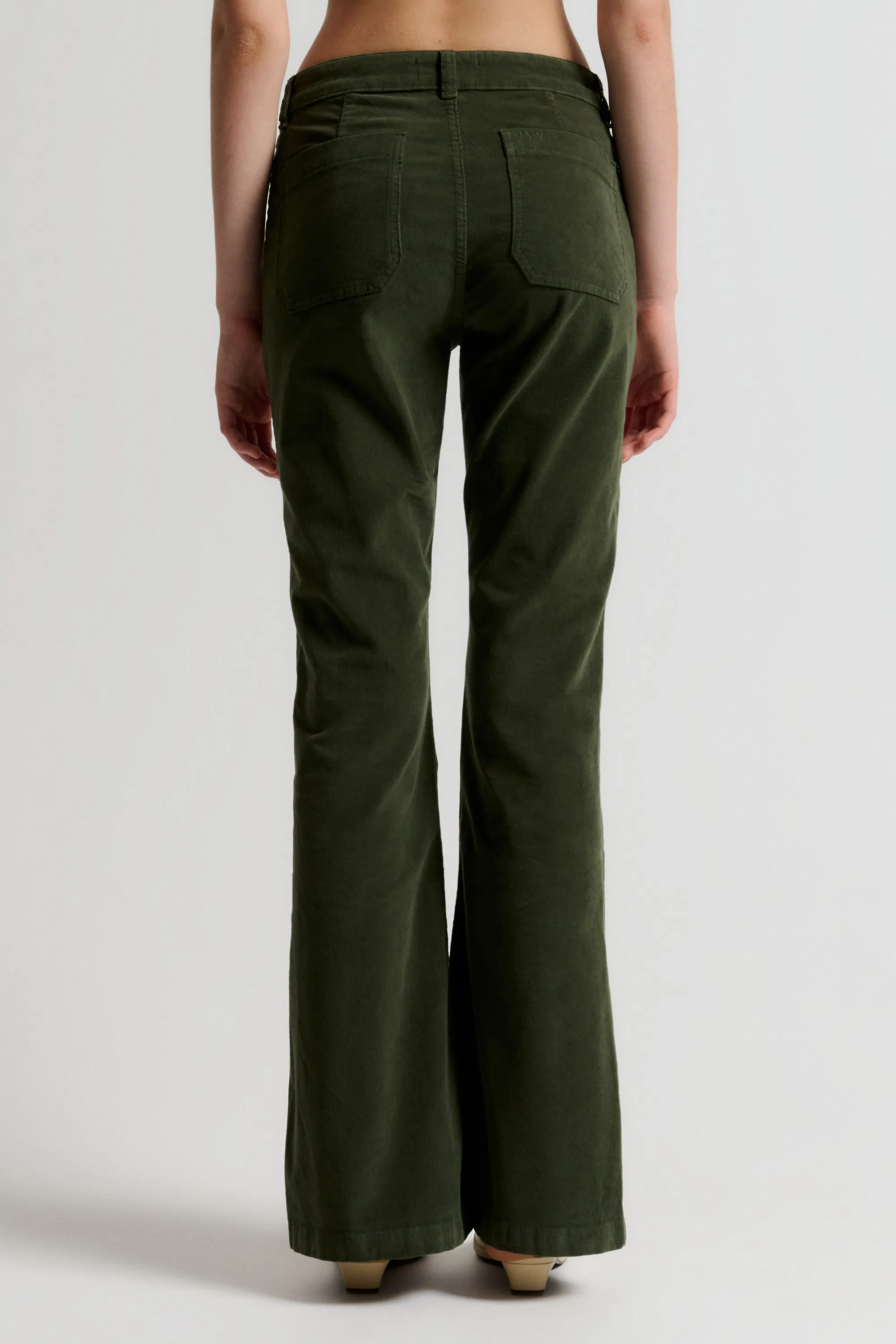 IVY-Ann Charlotte Jeans Baby Cord - Dark Deep Army