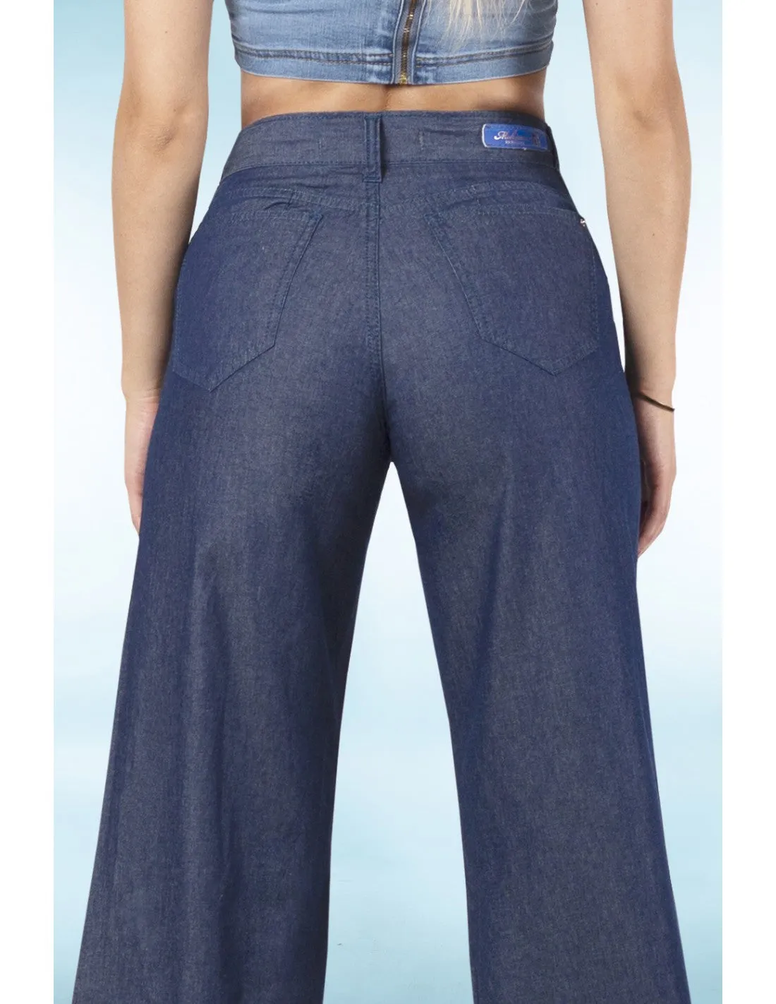 Jeans Mujer Palazzo 3458 Darcy Azul