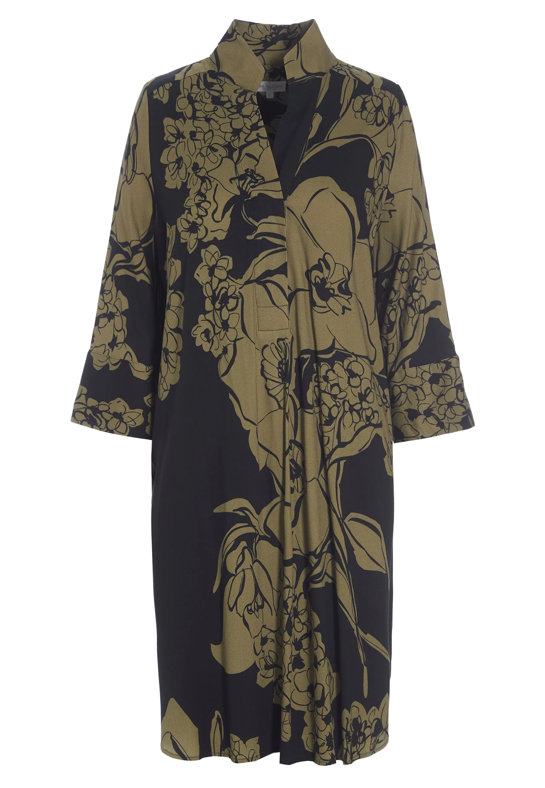 KAMILLE (V)-Big Floral Ebony
