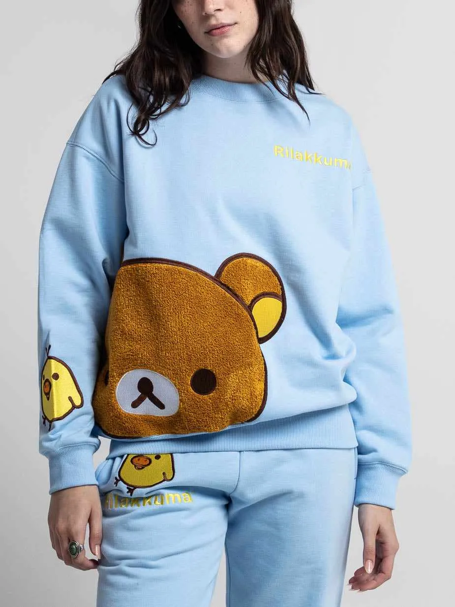 Kiiroitori & Rilakkuma Crew Neck Sweatshirt