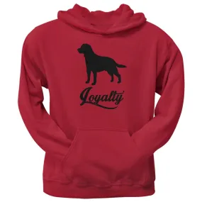 Labrador Loyalty Red Adult Pullover Hoodie
