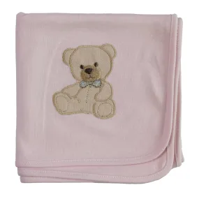 New In Baby Gi Sweet Teddy Pink Blanket