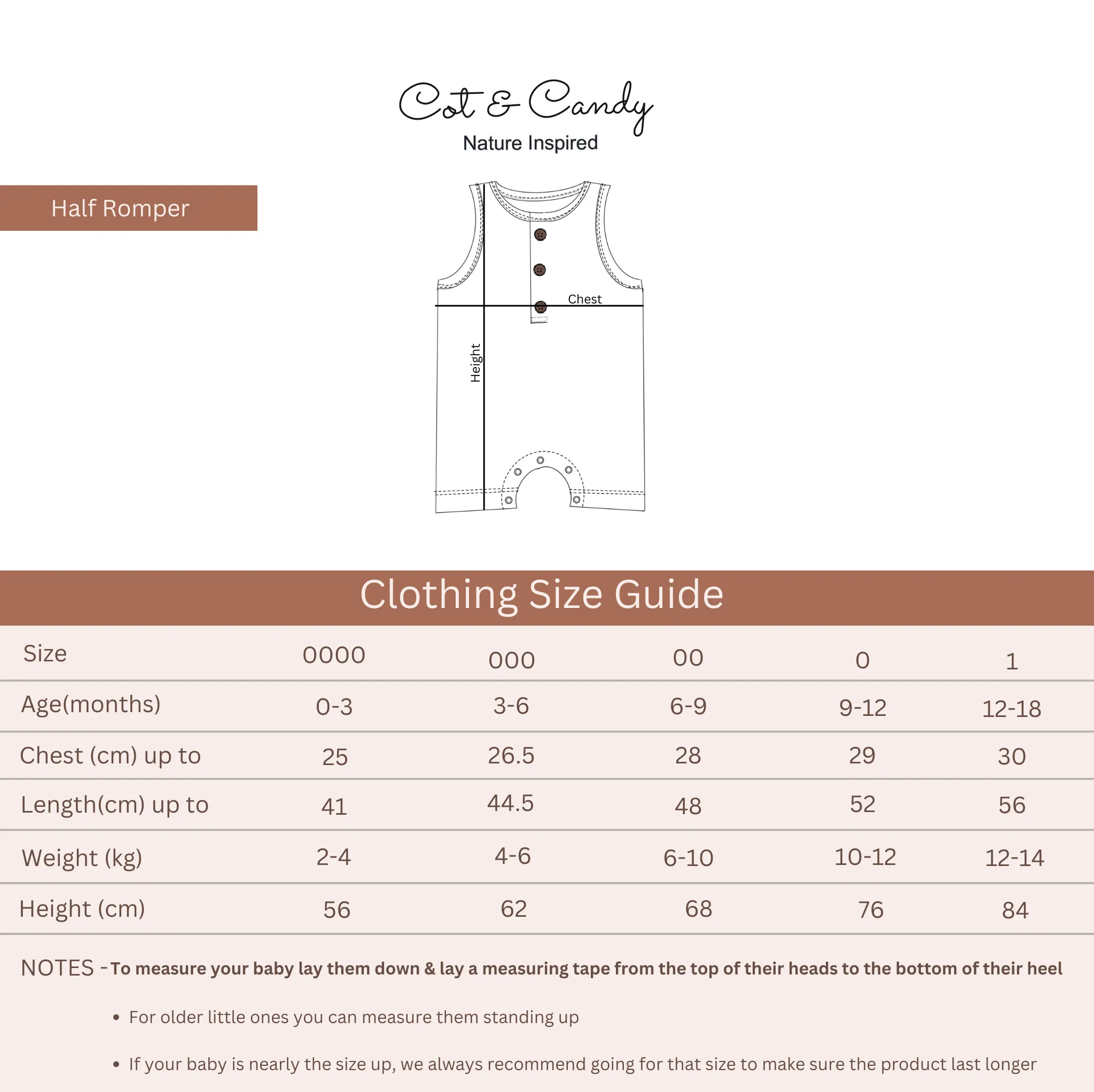 Oatmeal Organic Muslin Half Romper