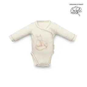 Organic Kimono Bodysuit in Fox