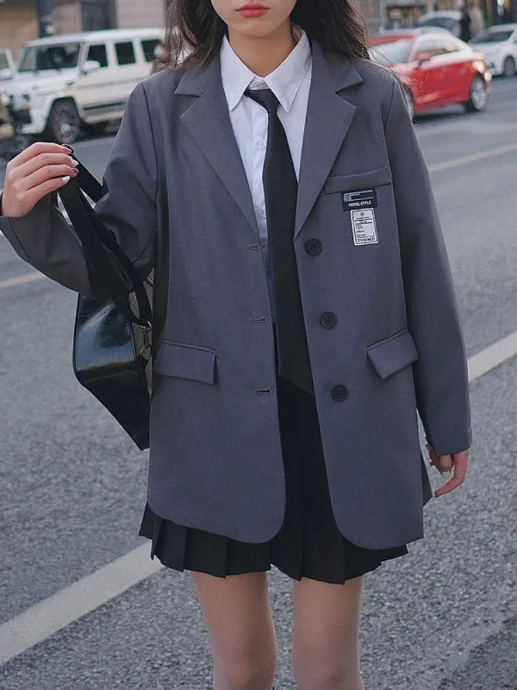 Oversized Blazer with Pockets