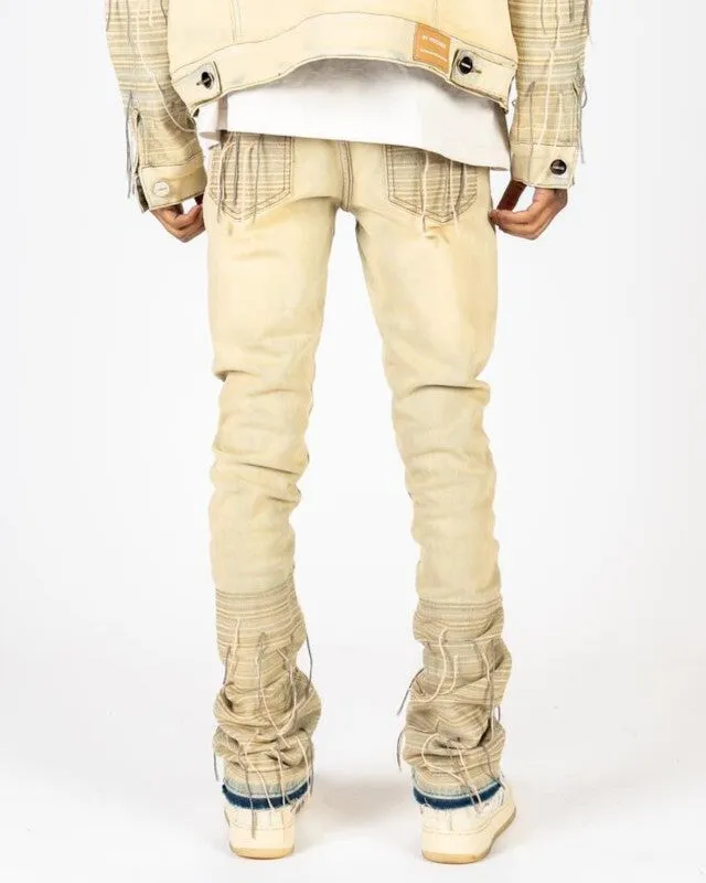 PHEELINGS PHREE SPIRIT FLARE STACK DENIM (LIGHT BLUE/SAND)