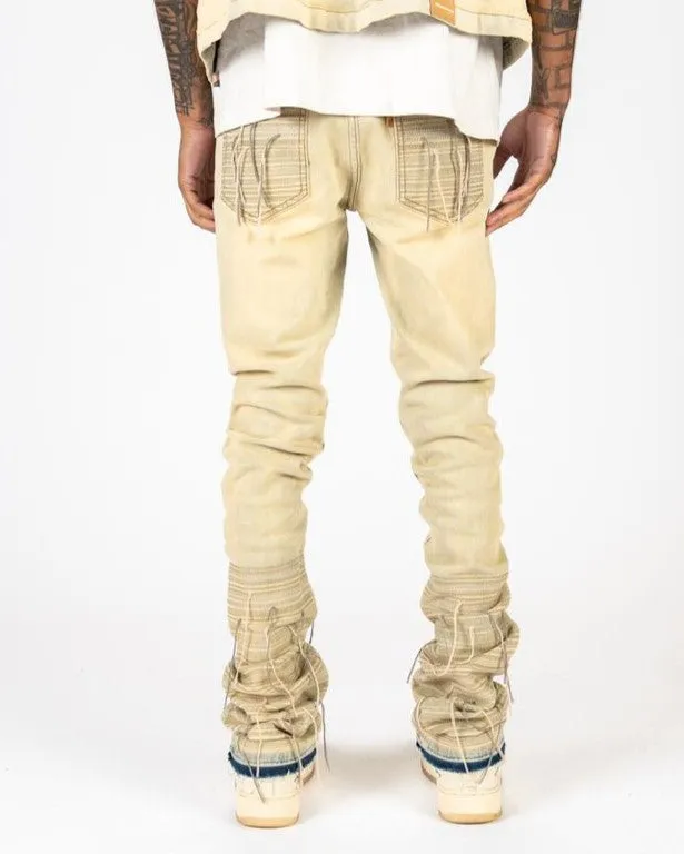 PHEELINGS PHREE SPIRIT FLARE STACK DENIM (LIGHT BLUE/SAND)