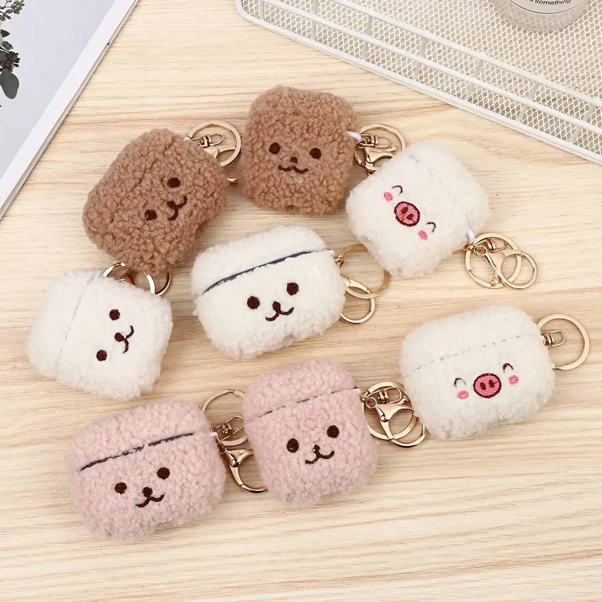 Plush Teddy Bear AirPods Case