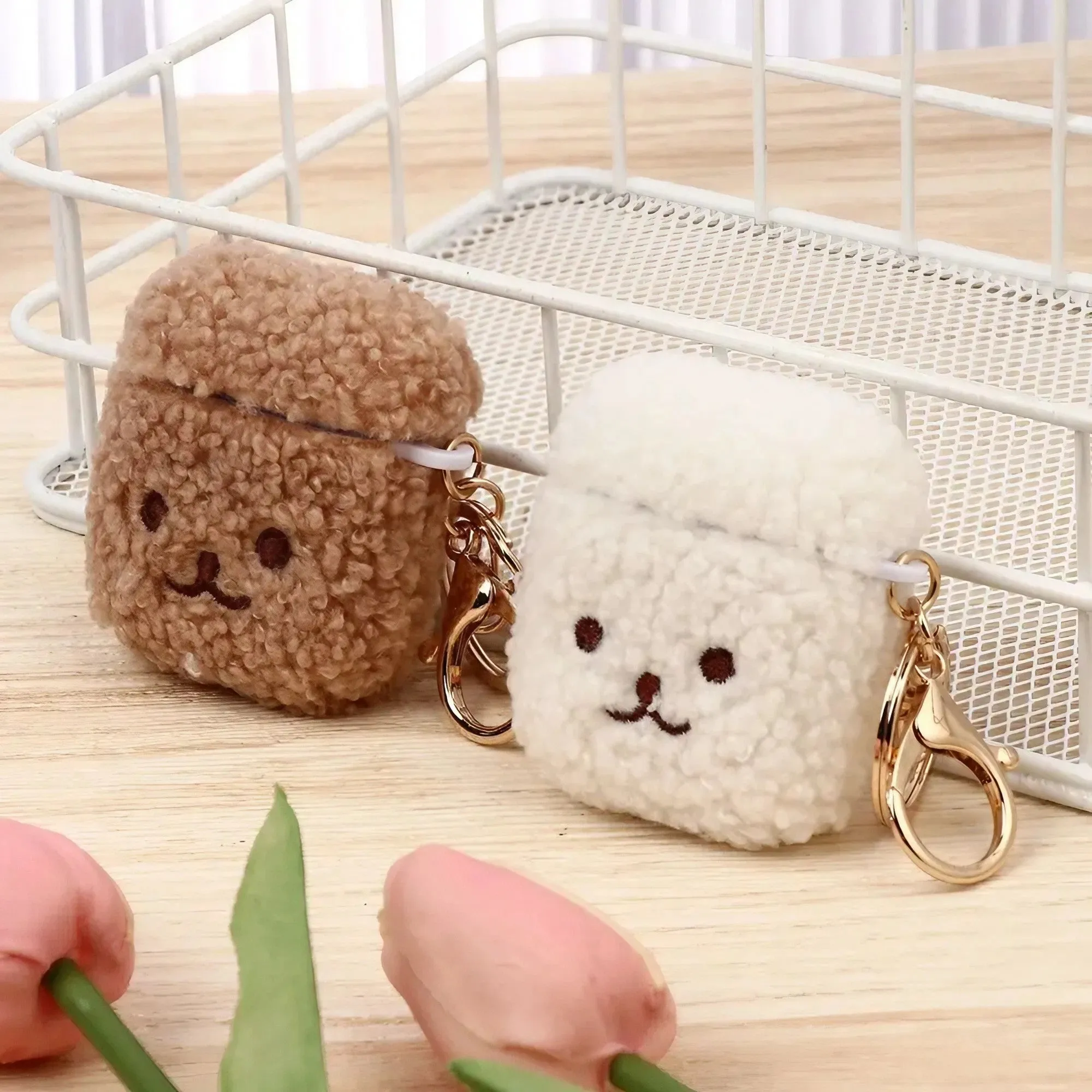 Plush Teddy Bear AirPods Case