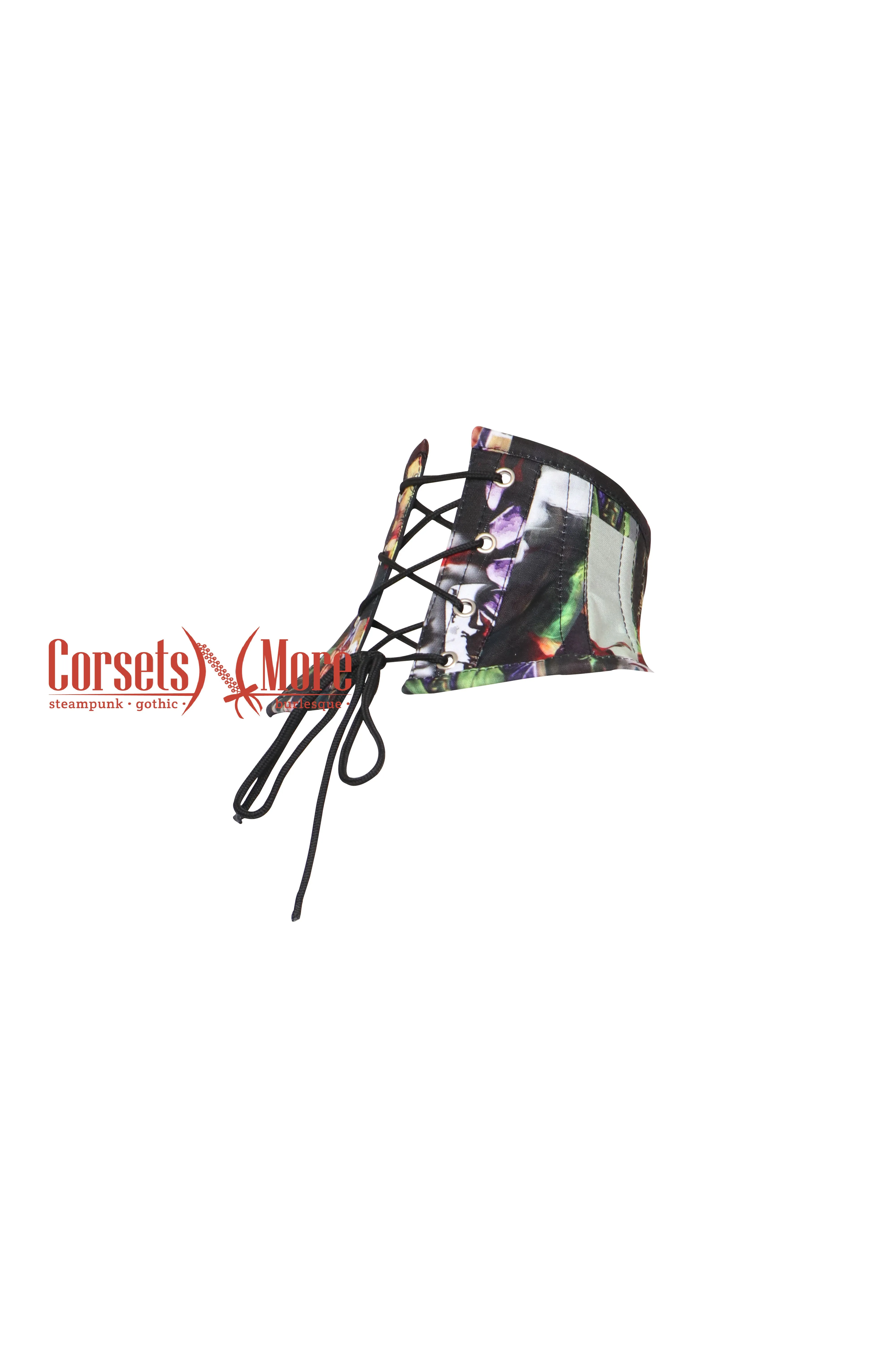 Printed Cotton Joker Neck Collar Gothic Posture Corset, Neck Posture Corrector Collar, Cervical Collar