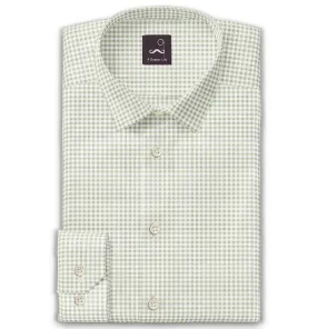 Pure Cotton - Long Sleeve - Beige Gingham Check Print