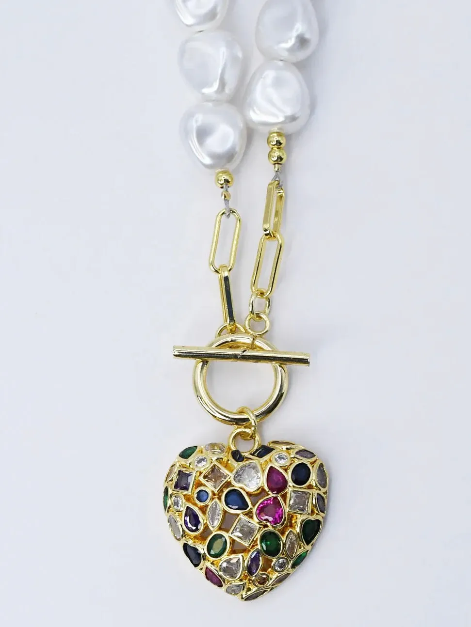 Radiant Heart Lock Necklace