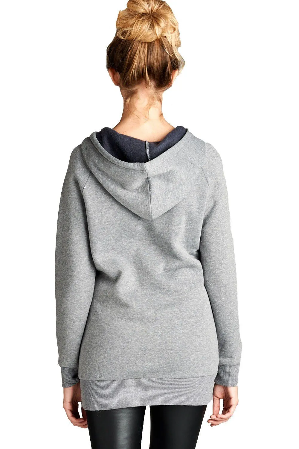 Raglan Long Sleeve Pullover Hoodie Sweater