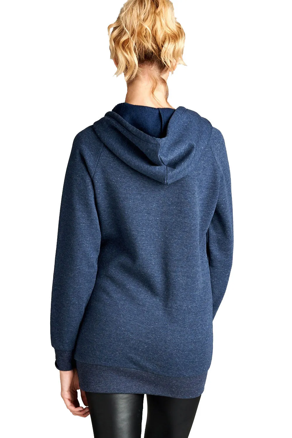 Raglan Long Sleeve Pullover Hoodie Sweater