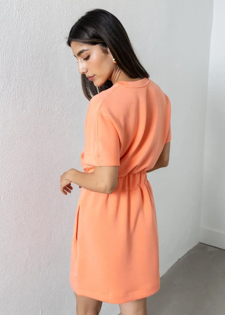 Spanx Aire Cinched T- Shirt Dress- Sunset Peach ***FINAL SALE***