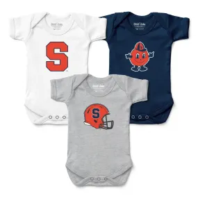 Syracuse Orange 3-Pack Bodysuits