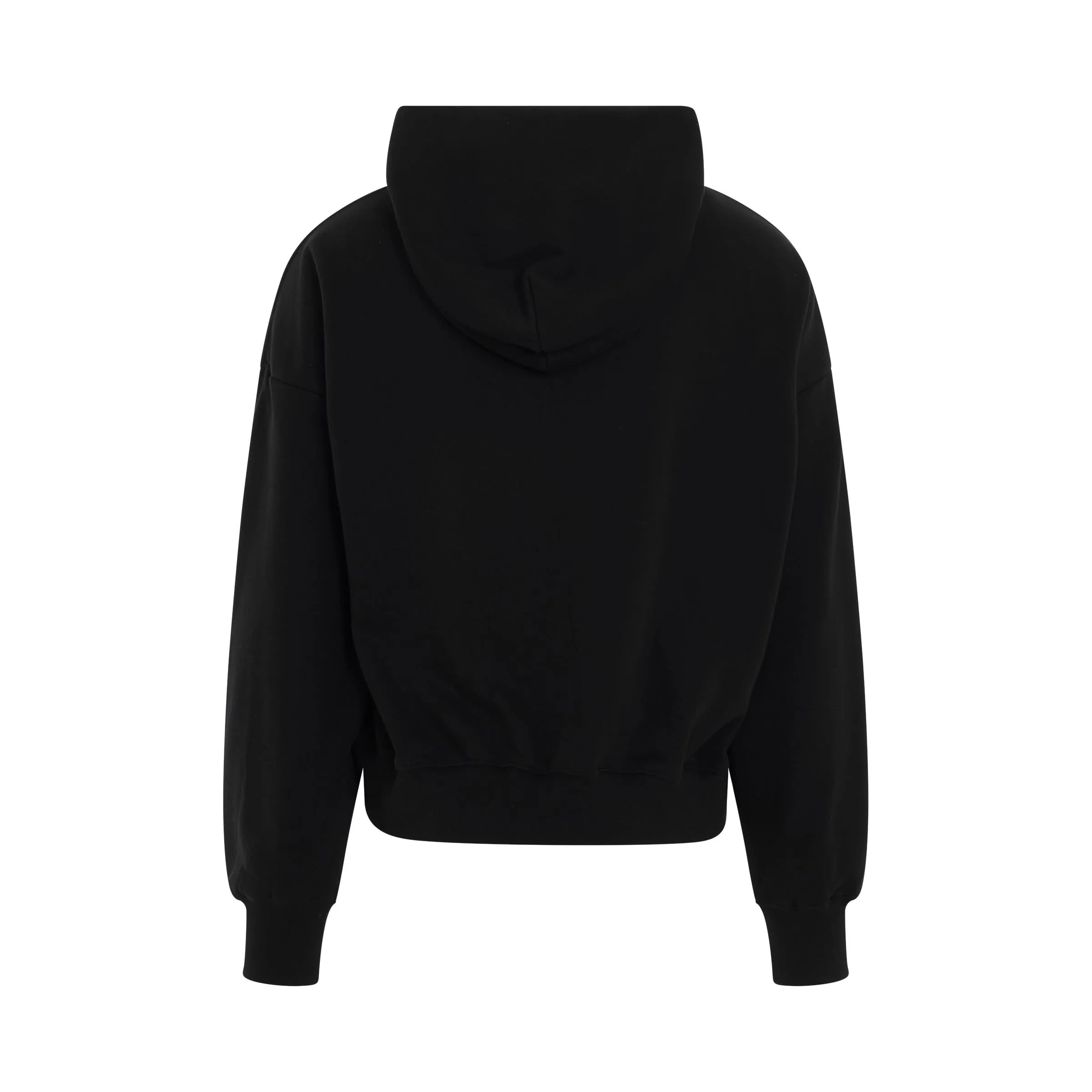 Teddy Bear Print Hoodie in Black
