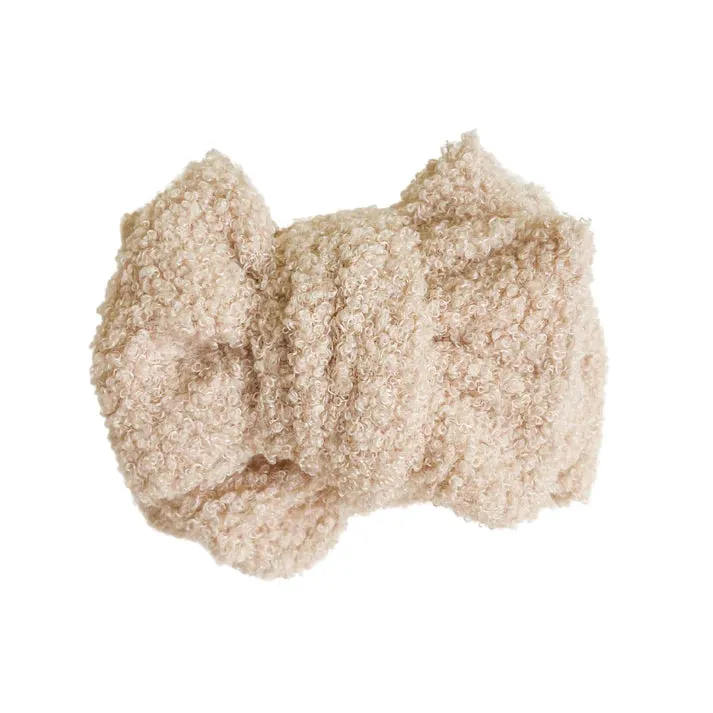 TEDDY OVERSIZED TOPKNOT | CREAM