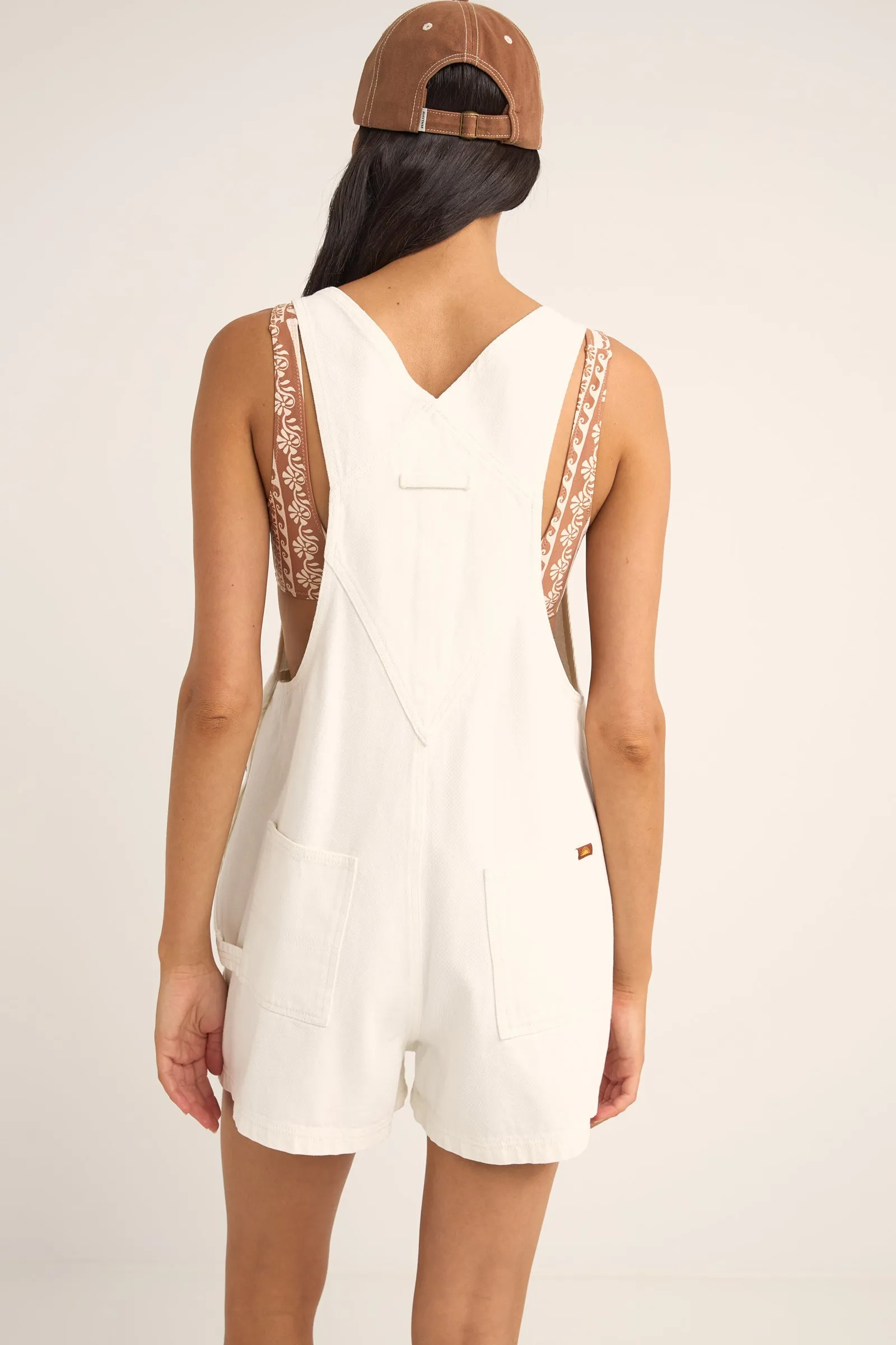 Tides Short Overall White