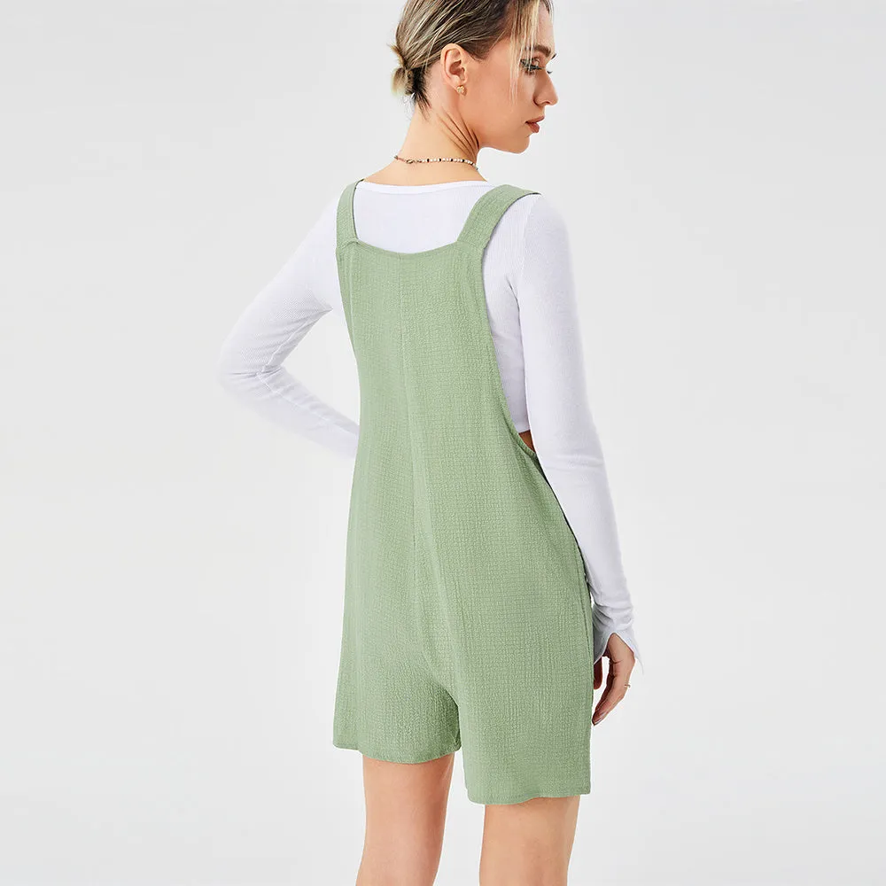 Trend4us Women’s Casual Tie-Strap Romper