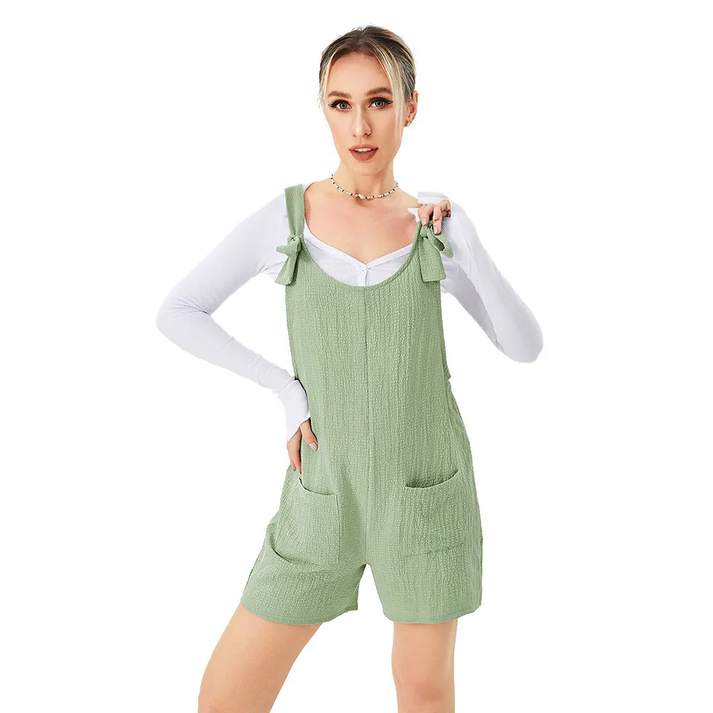 Trend4us Women’s Casual Tie-Strap Romper