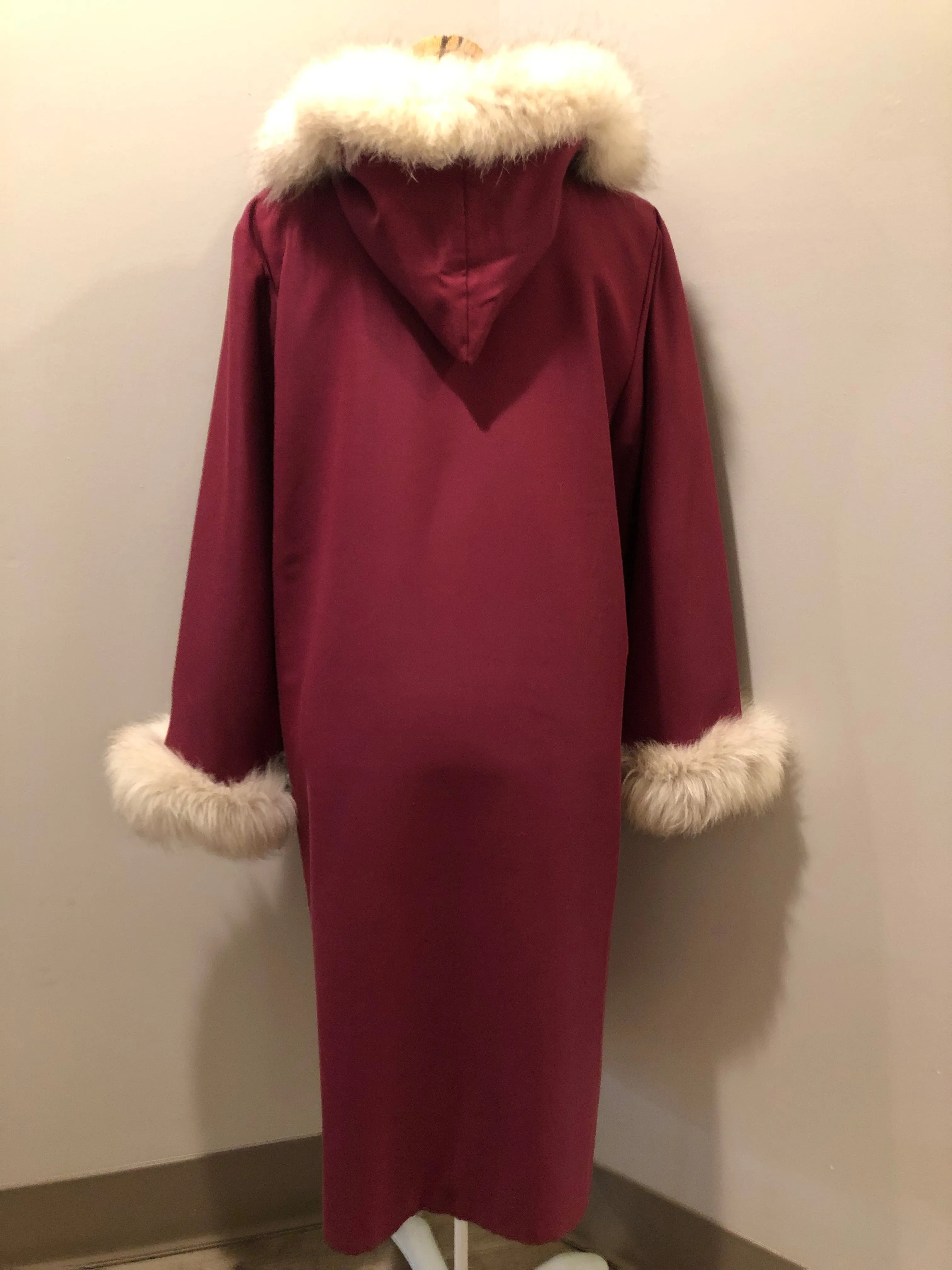 Vintage Pink Northern Parka with Kayak Motif, Made in Canada