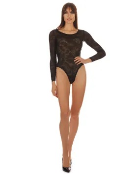 Women's Madeleine Long Sleeve Stretch Lace Bodysuit